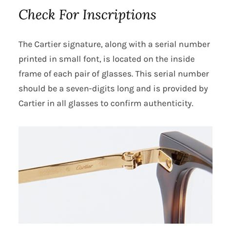 cartier glasses serial number checker|cartier glasses serial lookup.